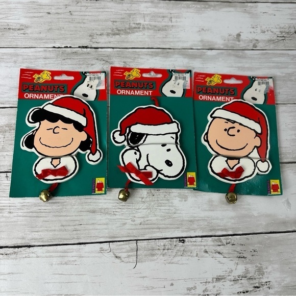 Kurt Adler Other - Kurt Adler PEANUTS set of 3 Lucy Charlie Brown Snoopy Christmas Ornaments